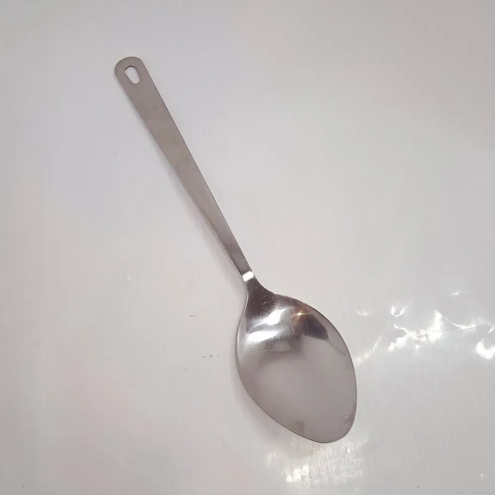 Vintage Wolfgang Pucks Cafe Collection solid Serving Spoon Stainless Steel